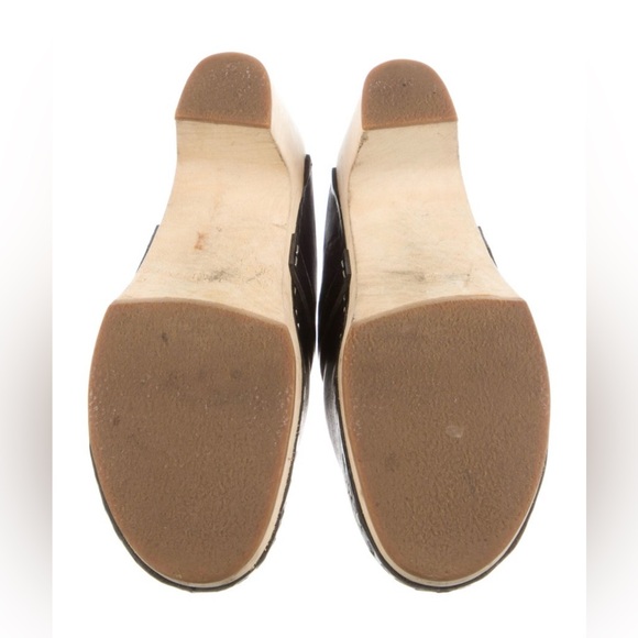 Swedish Hasbeens Black Leather Mules EU 38 (US 8) - Picture 3 of 5